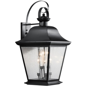 KK9703BK Mount Vernon Entrance Outdoor Wall Light - Painted Black