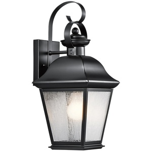 KK9708BK Mount Vernon Entrance Outdoor Wall Light - Painted Black