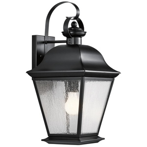 KK9709BK Mount Vernon Entrance Outdoor Wall Light - Painted Black