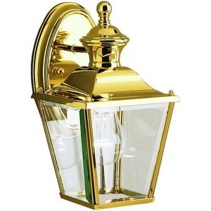 KK9711PB Bay Shore Entrance Outdoor Wall Light - Polished Brass