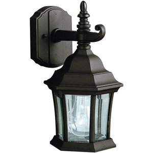 KK9788BK Townhouse Entrance Outdoor Wall Light - Black