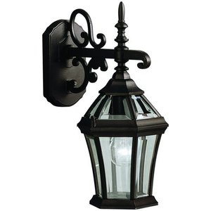 KK9789BK Townhouse Entrance Outdoor Wall Light - Black