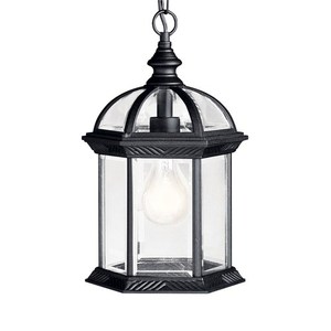 KK9835BKL18 Barrie Hanging Hanging Lantern - Black