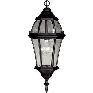 KK9892BK Townhouse Hanging Hanging Lantern - Black