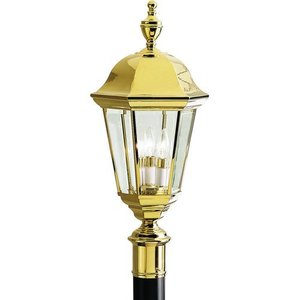 KK9989PB LifeBright Post Light Post Lights - Polished Brass