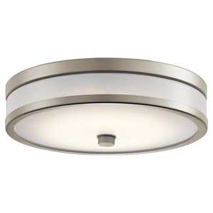 KK11302NILED Pira Flush Mount Ceiling Light - Brushed Nickel