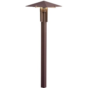 KK15803AZT27R Pyramind Path Lighting Landscape Light - Textured Architectural Bronze