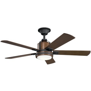 KK300052DBK Colerne Large Fan (52'' to 59'') Ceiling Fan - Distressed Black