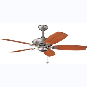 KK300117NI Canfield Large Fan (52'' to 59'') Ceiling Fan - Brushed Nickel / Walnut Cherry