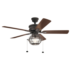 KK310220WZC Tess Large Fan (52'' to 59'') Ceiling Fan - Weathered Zinc