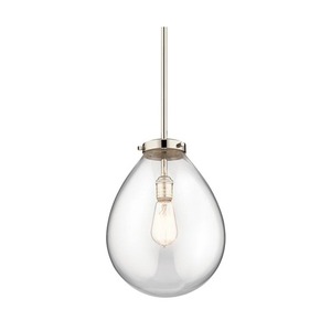 KK43295PN Claudia Down Light Pendant Light - Polished Nickel