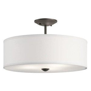 KK43692OZ Shailene Semi Flush Mount Ceiling Light - Olde Bronze