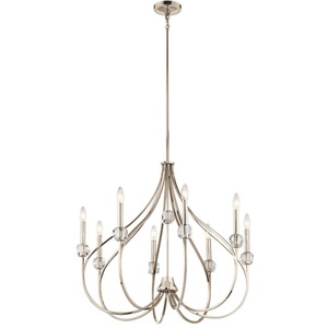 KK43721PN Eloise Mid Sized Chandelier Chandelier - Polished Nickel