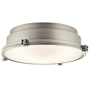 KK43883NILEDR Hatteras Bay Flush Mount Ceiling Light - Brushed Nickel