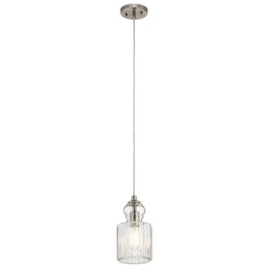 KK43957NI Riviera Down Light Pendant Light - Brushed Nickel