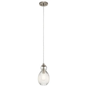 KK43959NI Riviera Down Light Pendant Light - Brushed Nickel