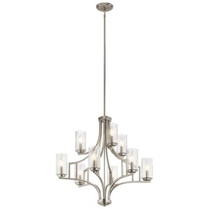 KK44073NI Vara Large Foyer Chandelier Chandelier - Brushed Nickel