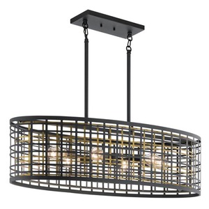 KK44077BK Aldergate Linear Pendant Pendant Light - Black