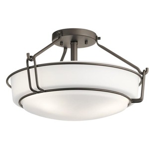 KK44085OZ Alkire Semi Flush Mount Ceiling Light - Olde Bronze