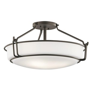 KK44086OZ Alkire Semi Flush Mount Ceiling Light - Olde Bronze