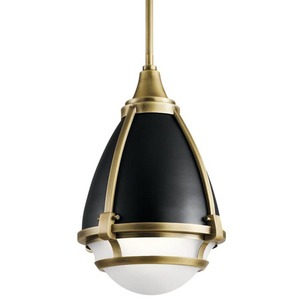 KK44098NBR Ayra Down Light Pendant Light - Natural Brass