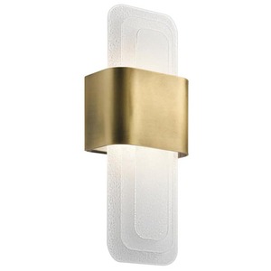 KK44162NBRLED Serene 1 Bulb Wall Sconce - Natural Brass