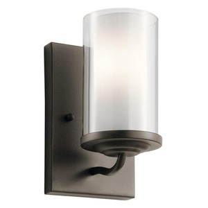 KK44178OZ Lorin 1 Bulb Wall Sconce - Olde Bronze