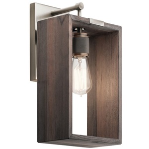 KK44218CLP Industrial Frames 1 Bulb Wall Sconce - Classic Pewter