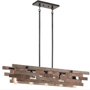 KK44229AVI Cuyahoga Mill Linear Pendant Pendant Light - Anvil Iron