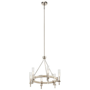 KK44284WWW Telan Mid Sized Chandelier Chandelier - White Washed Wood