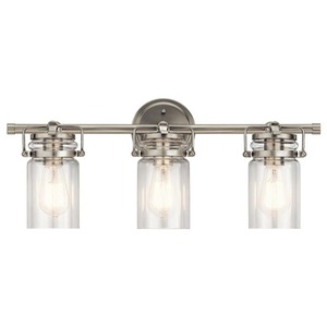 KK45689NI Brinley 3 Bulb Bathroom Lighting - Brushed Nickel