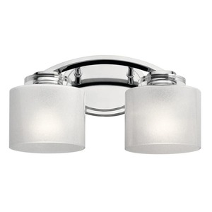 KK45862CH Archer 2 Bulb Bathroom Lighting - Chrome