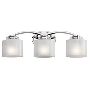 KK45863CH Archer 3 Bulb Bathroom Lighting - Chrome