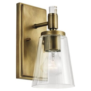 KK45866NBR Audrea 1 Bulb Wall Sconce - Natural Brass