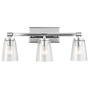 KK45868CH Audrea 3 Bulb Bathroom Lighting - Chrome