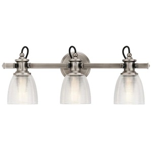 KK45873CLP Flagship 3 Bulb Bathroom Lighting - Classic Pewter