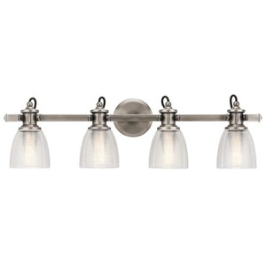 KK45874CLP Flagship 4 or More Bulb Bathroom Lighting - Classic Pewter