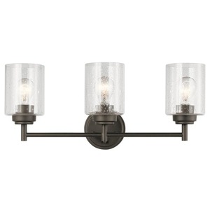 KK45886OZ Winslow 3 Bulb Bathroom Lighting - Olde Bronze