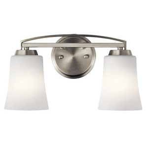 KK45889NI Tao 2 Bulb Bathroom Lighting - Brushed Nickel