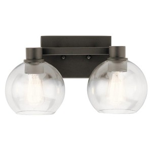 KK45893OZ Harmony 2 Bulb Bathroom Lighting - Olde Bronze