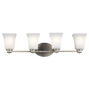 KK45899NI Clare 4 or More Bulb Bathroom Lighting - Brushed Nickel