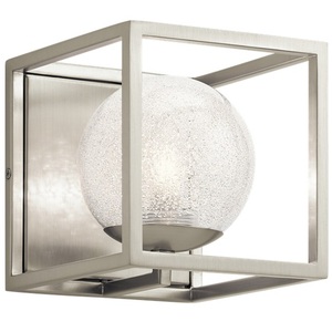 KK45916NI Karia 1 Bulb Wall Sconce - Brushed Nickel