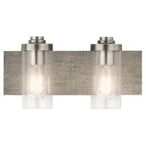 KK45927CLP Dalwood 2 Bulb Bathroom Lighting - Classic Pewter