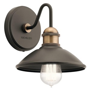 KK45943OZ Clyde 1 Bulb Wall Sconce - Olde Bronze