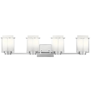 KK45949CH Chagrin 4 or More Bulb Bathroom Lighting - Chrome