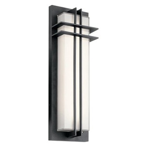 KK49298BKTLED Manhattan Entrance Outdoor Wall Light - Textured Black