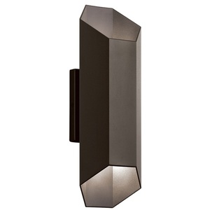 KK49608AZTLED Estella Entrance Outdoor Wall Light - Textured Architectural Bronze