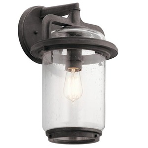 KK49866WZC Andover Entrance Outdoor Wall Light - Weathered Zinc