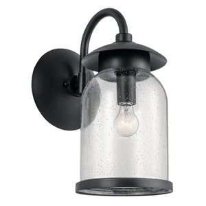 KK49884DBK Hugo Entrance Outdoor Wall Light - Distressed Black