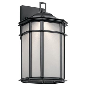 KK49899BKLED Kent Entrance Outdoor Wall Light - Black